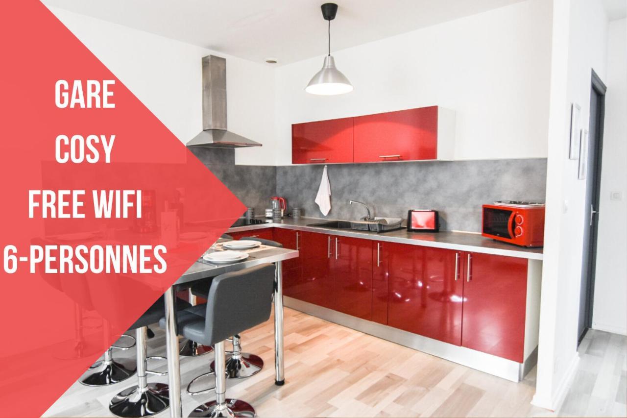 Appartement "Le Terminus " Gare-Cosy-Wifi 6 Personnes Saint-Quentin  Eksteriør bilde
